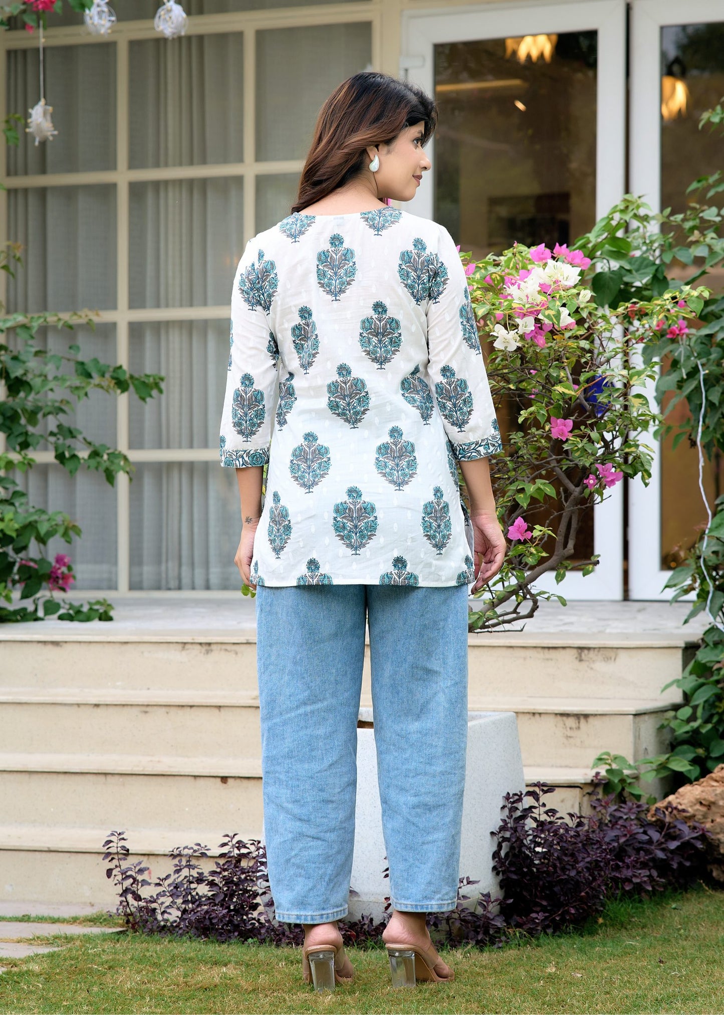 Trendy Short Kurti for Women White