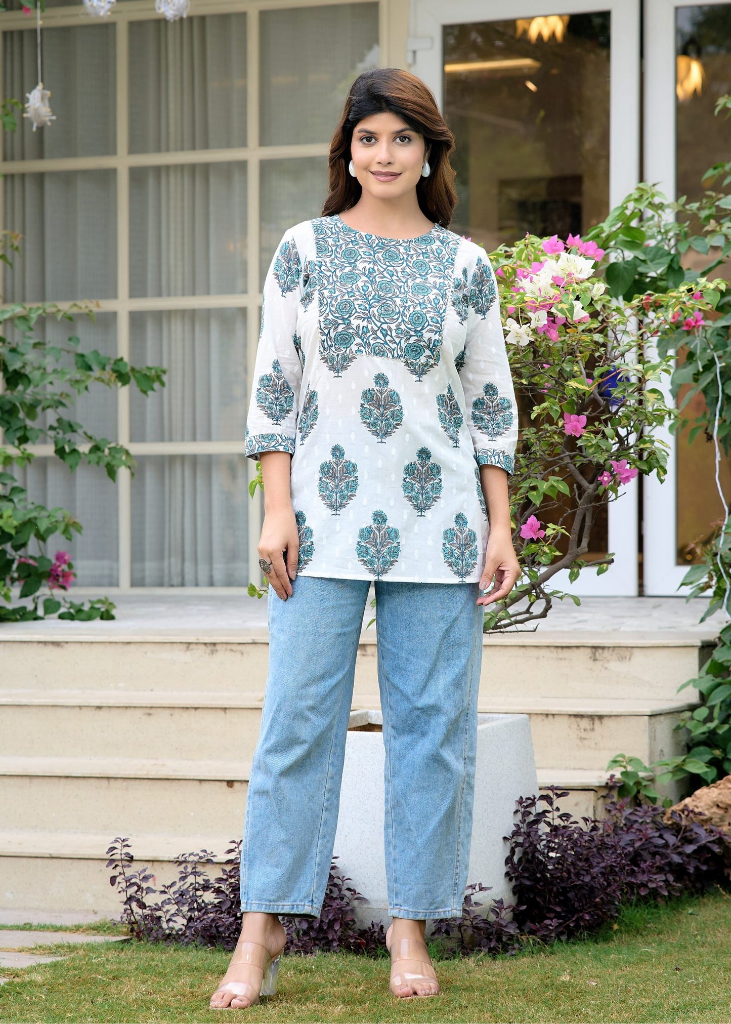 Trendy Short Kurti for Women White