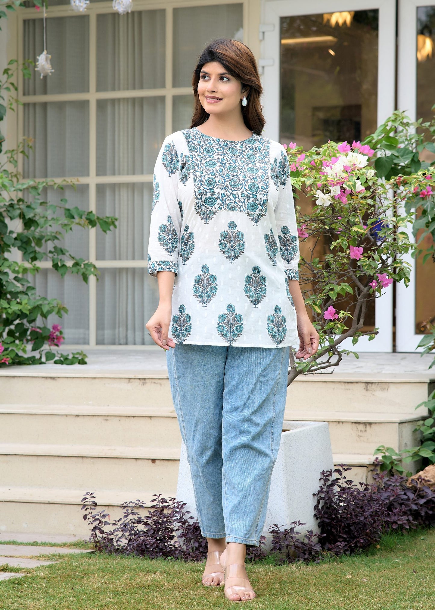 Trendy Short Kurti for Women White