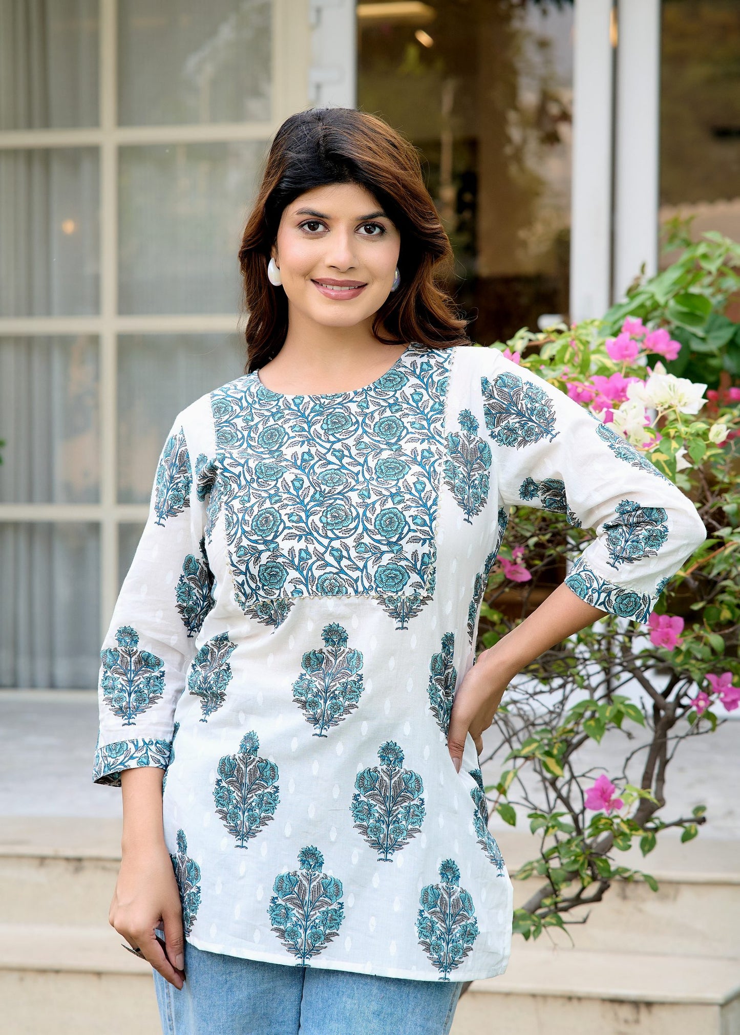 Trendy Short Kurti for Women White