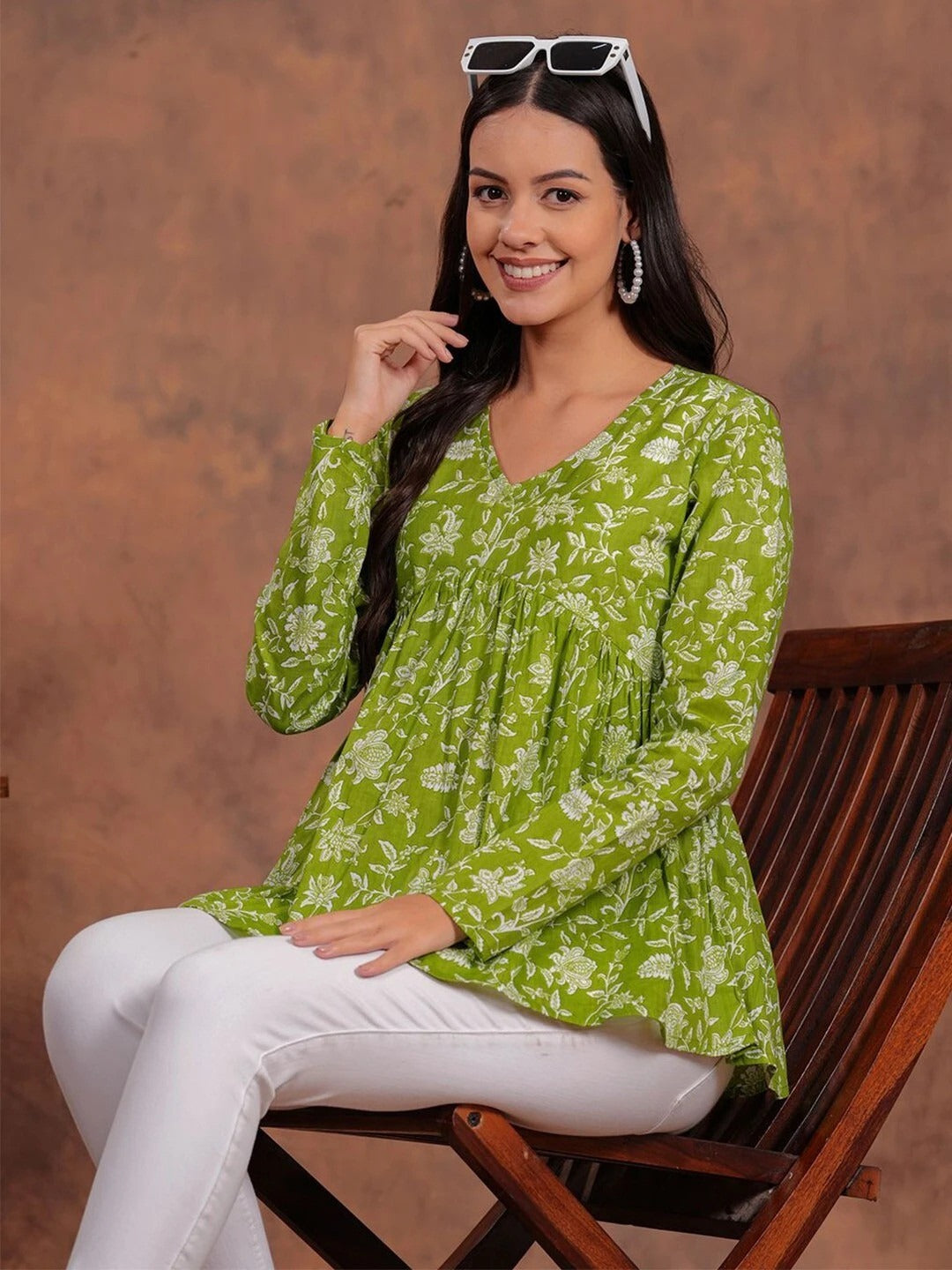 Trendy Top for Women Green