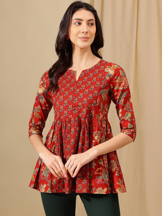 Trendy Top for Women Red