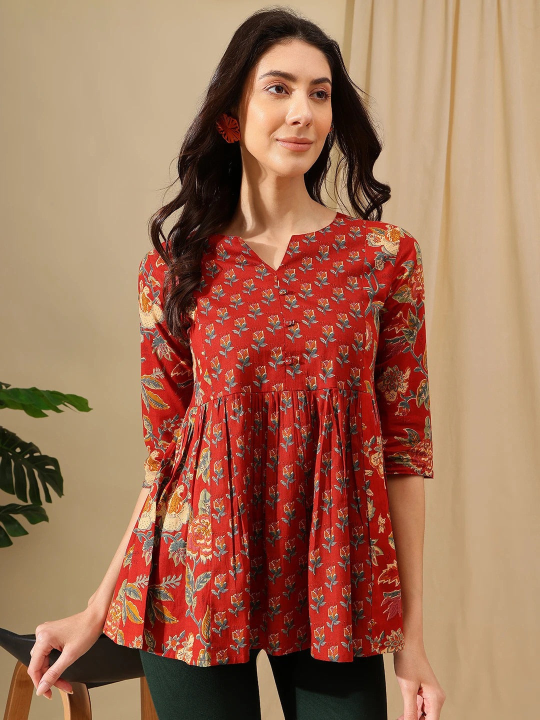 Trendy Top for Women Red