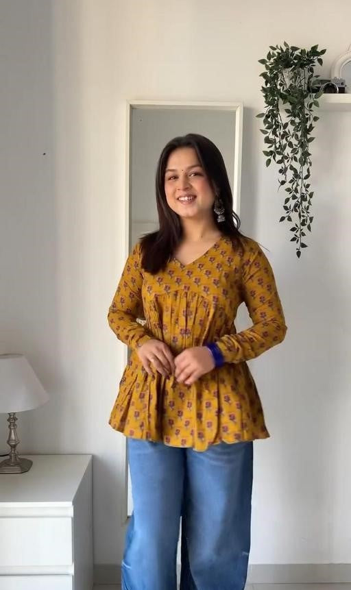 Short Kurti  (Mustard)